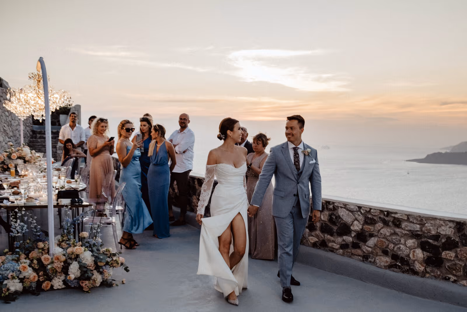 Ślub w Grecji. Santorini. Taras nr. 8. Zdjęcie nr. 49