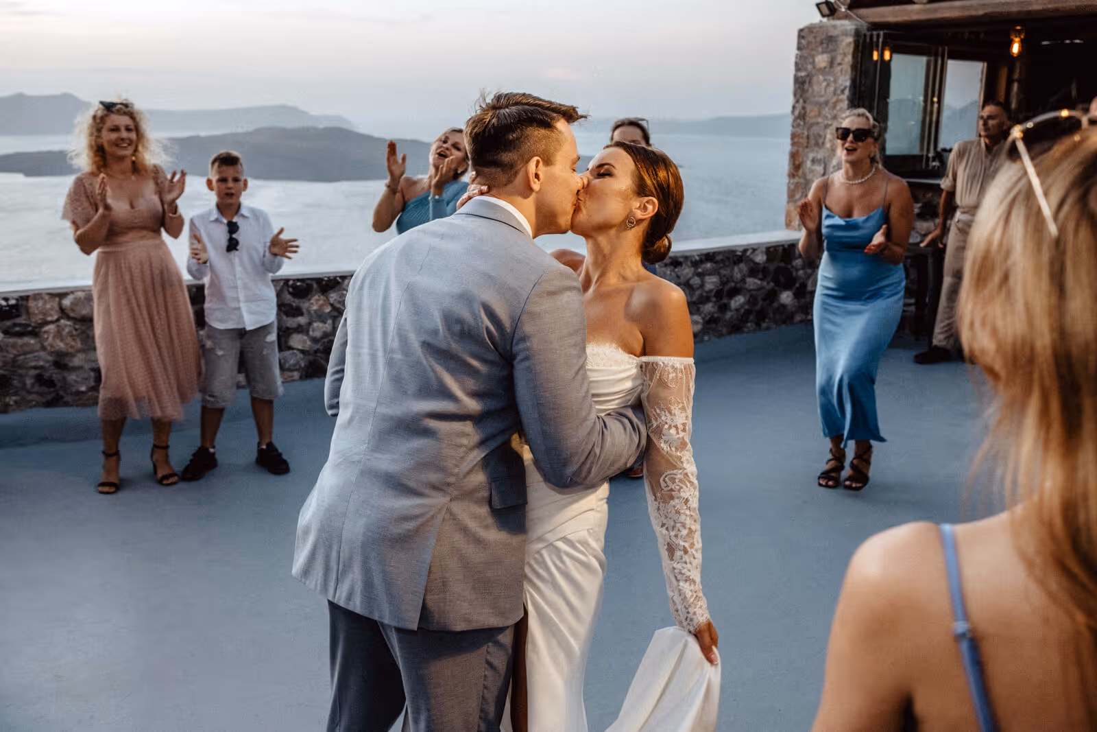 Ślub w Grecji. Santorini. Taras nr. 8. Zdjęcie nr. 51