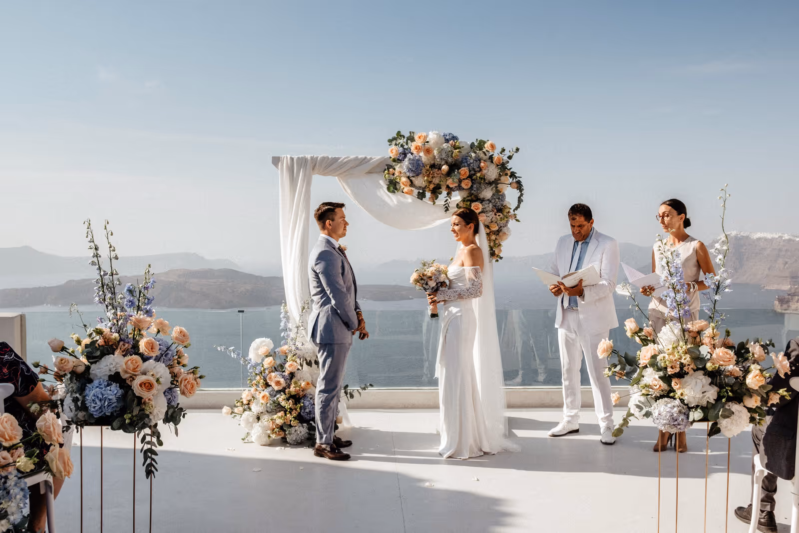 Ślub w Grecji. Santorini. Taras nr. 8. Zdjęcie nr. 6