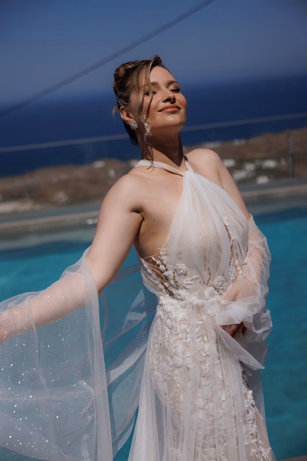 Ślub w Grecji. Santorini. Taras nr. 5. Zdjęcie nr. 13