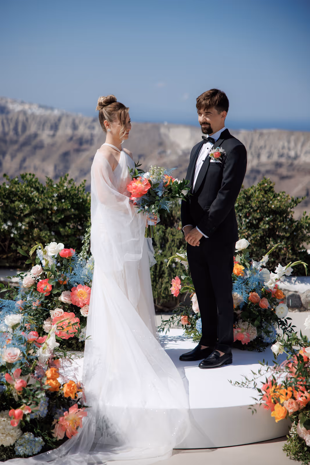 Ślub w Grecji. Santorini. Taras nr. 5. Zdjęcie nr. 25
