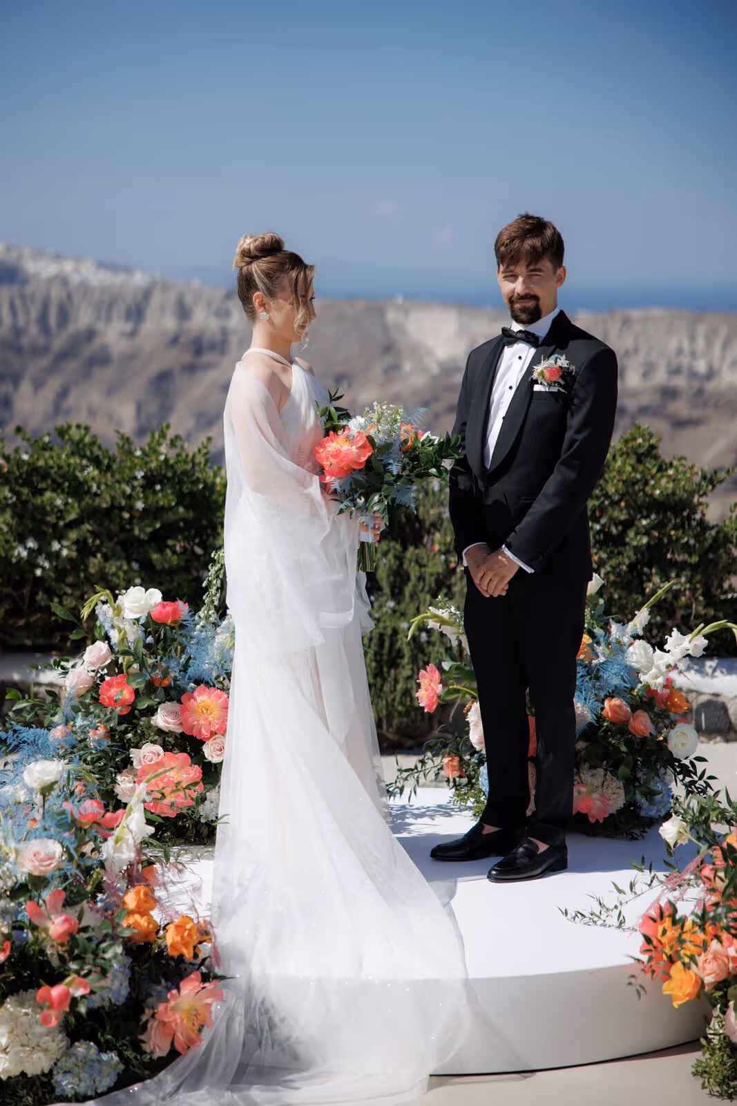 Ślub w Grecji. Santorini. Taras nr. 5. Zdjęcie nr. 26