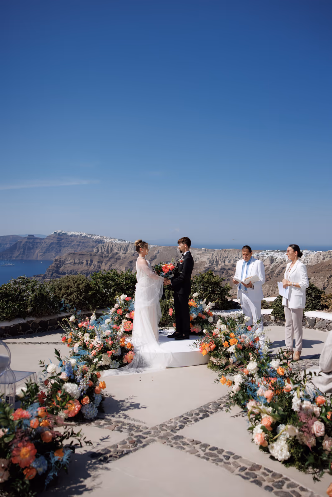 Ślub w Grecji. Santorini. Taras nr. 5. Zdjęcie nr. 28