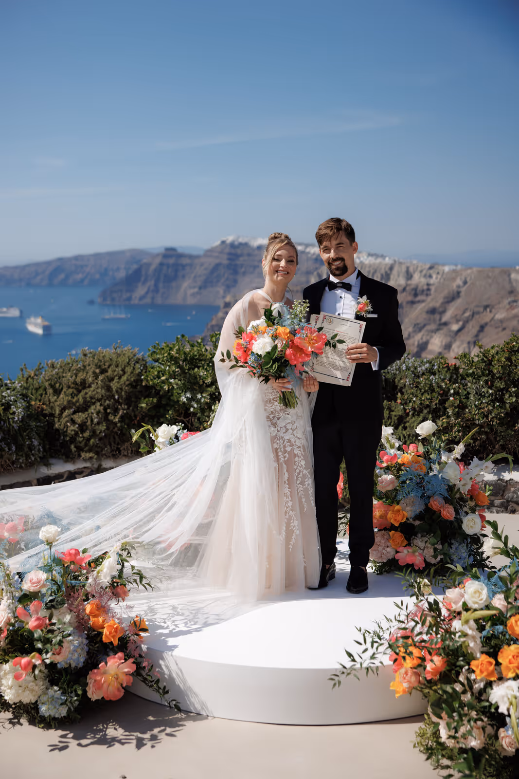 Ślub w Grecji. Santorini. Taras nr. 5. Zdjęcie nr. 33