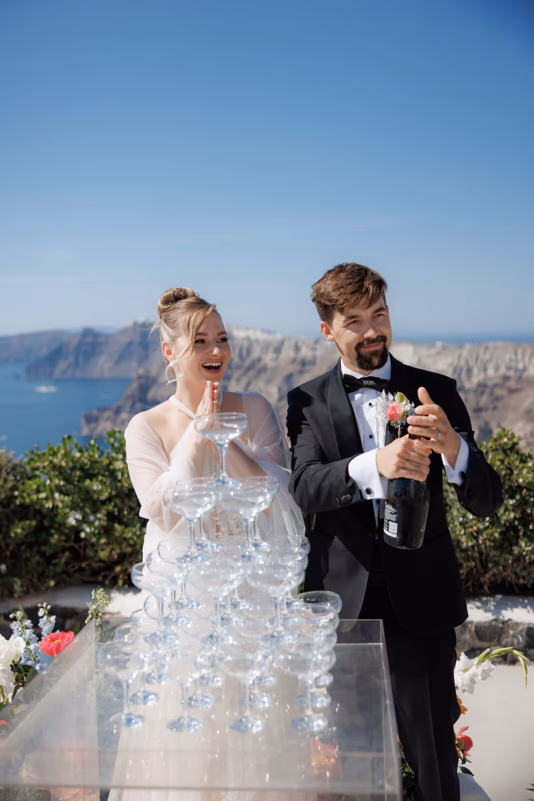 Ślub w Grecji. Santorini. Taras nr. 5. Zdjęcie nr. 37
