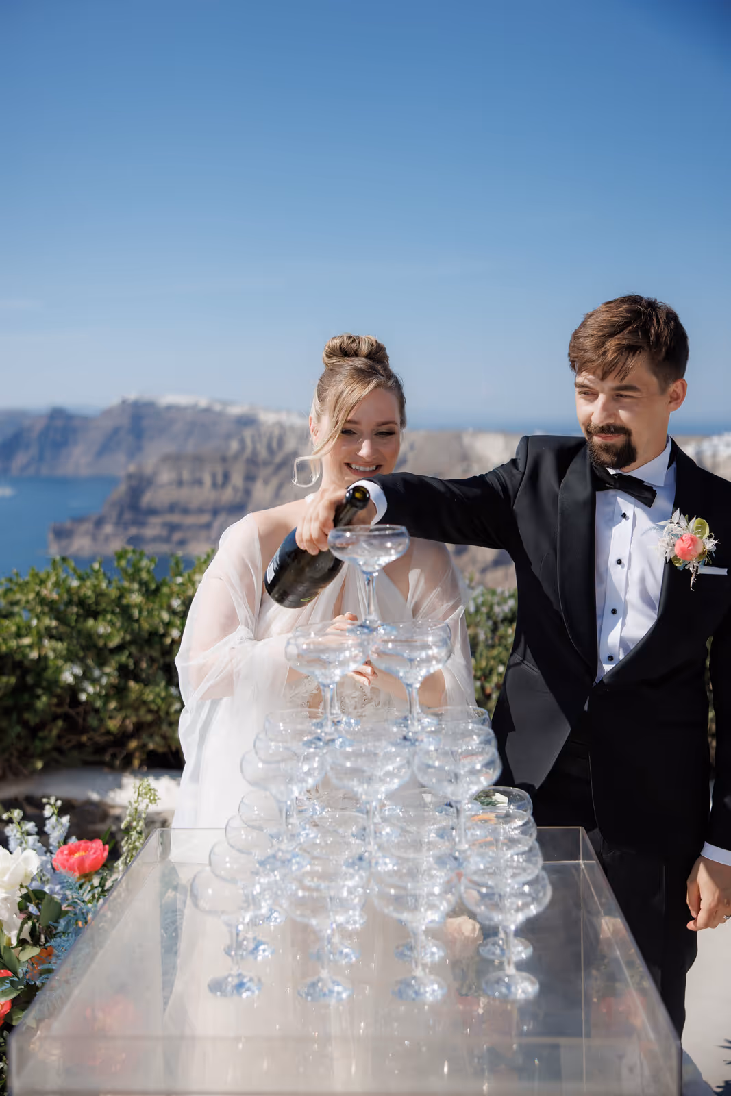 Ślub w Grecji. Santorini. Taras nr. 5. Zdjęcie nr. 38