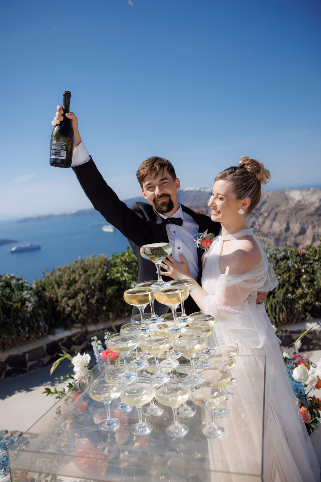 Ślub w Grecji. Santorini. Taras nr. 5. Zdjęcie nr. 42