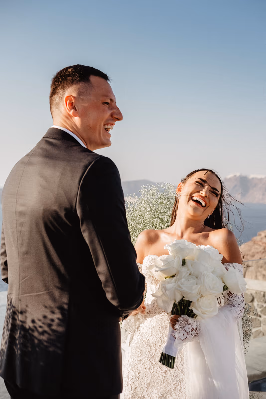 Ślub w Grecji. Santorini. Taras nr. 12. Zdjęcie nr. 15