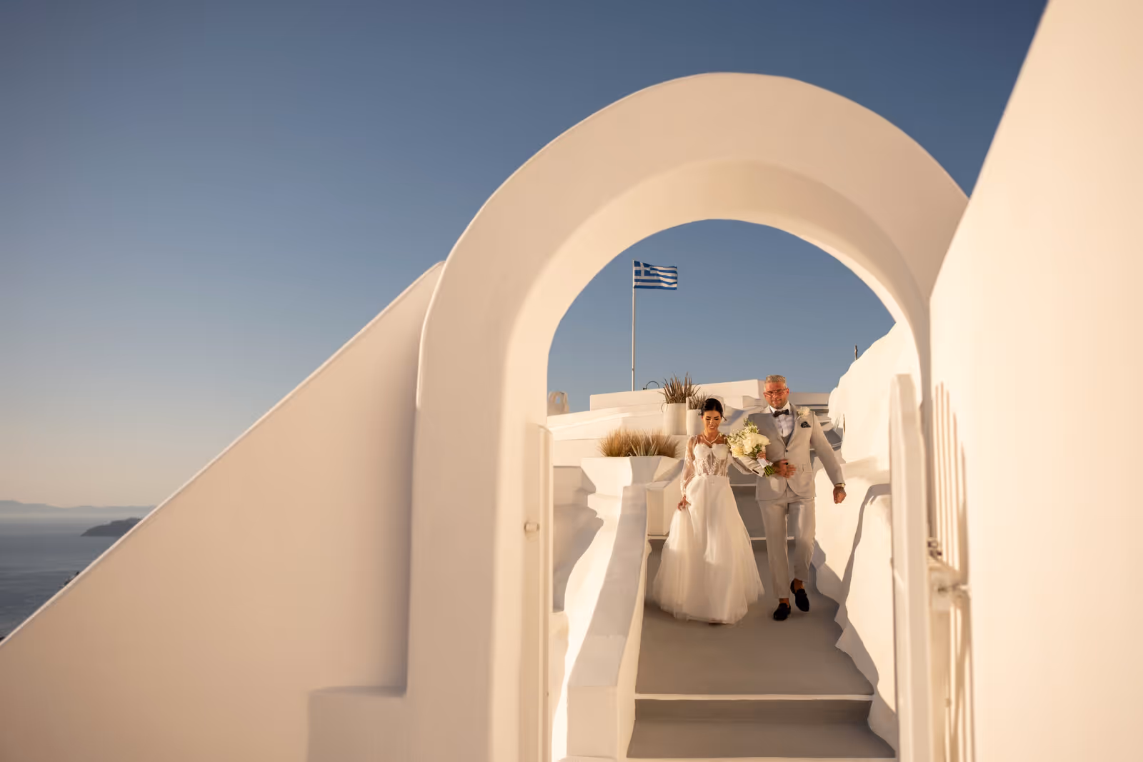 Ślub w Grecji. Santorini. Taras nr. 2. Zdjęcie nr. 2