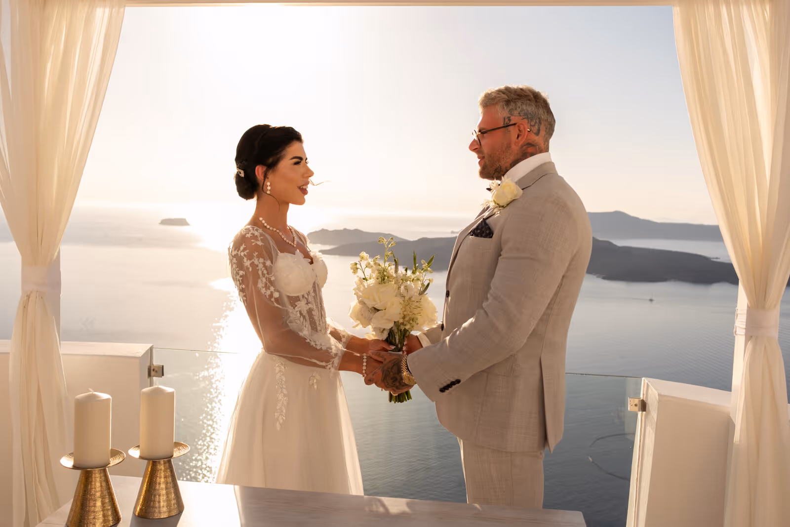 Ślub w Grecji. Santorini. Taras nr. 2. Zdjęcie nr. 3