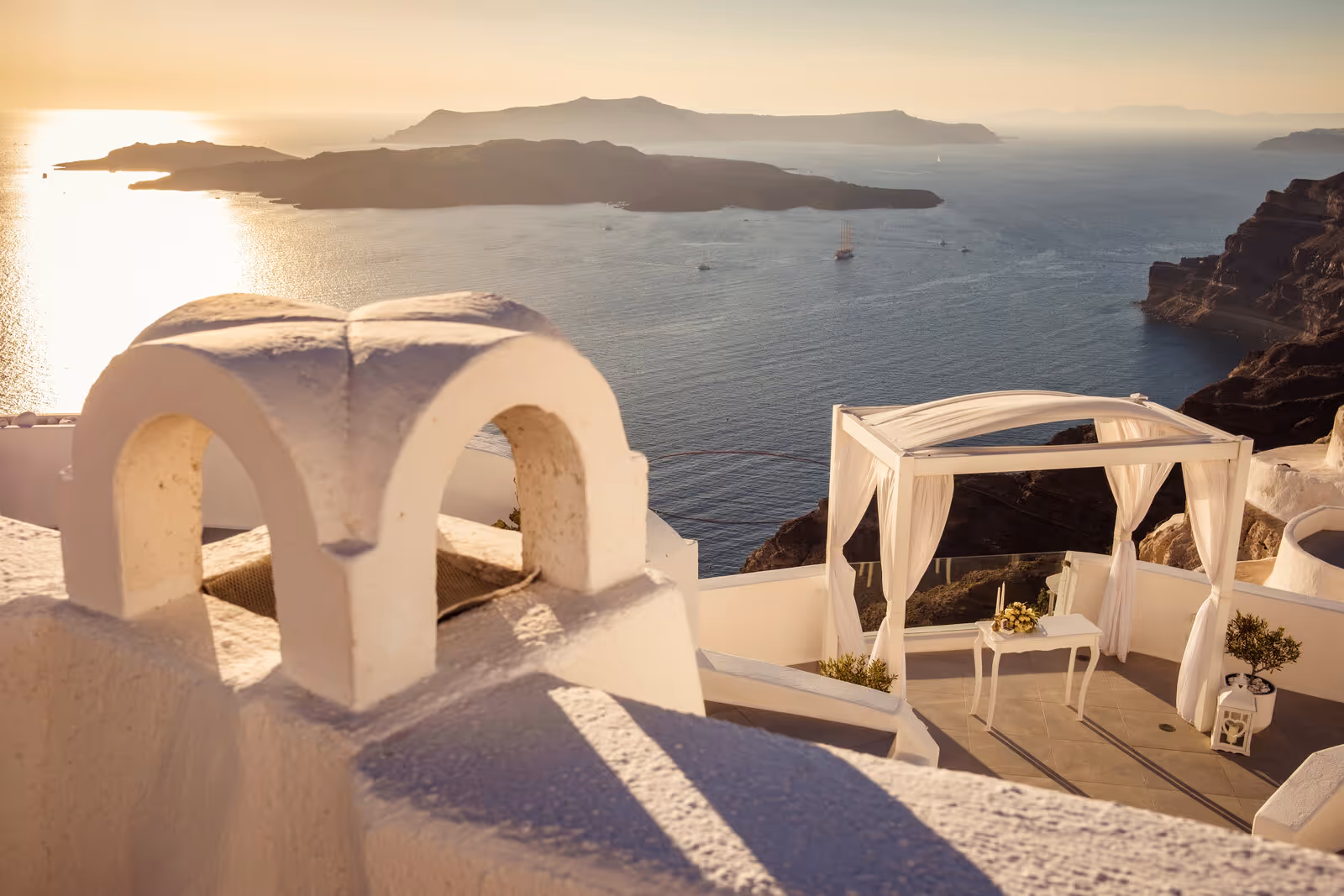 Ślub w Grecji - Santorini. Taras nr. 2 Zdjęcie nr. 1