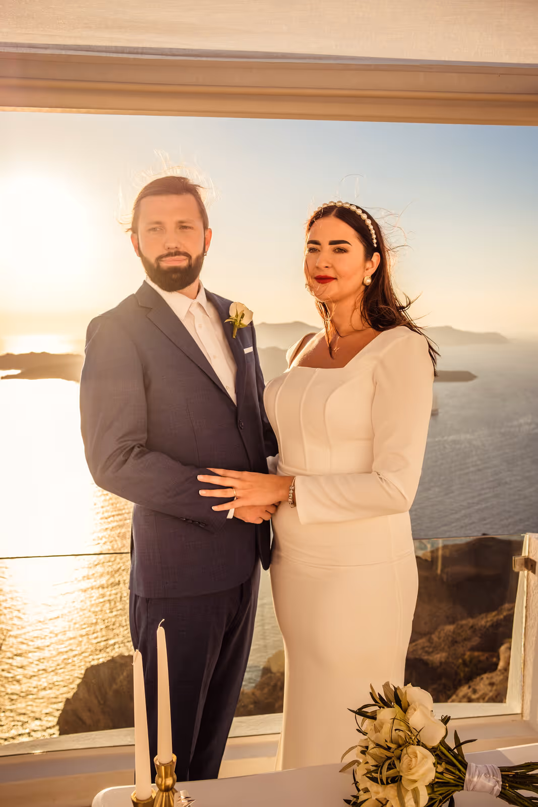 Ślub w Grecji - Santorini. Taras nr. 2 Zdjęcie nr. 15