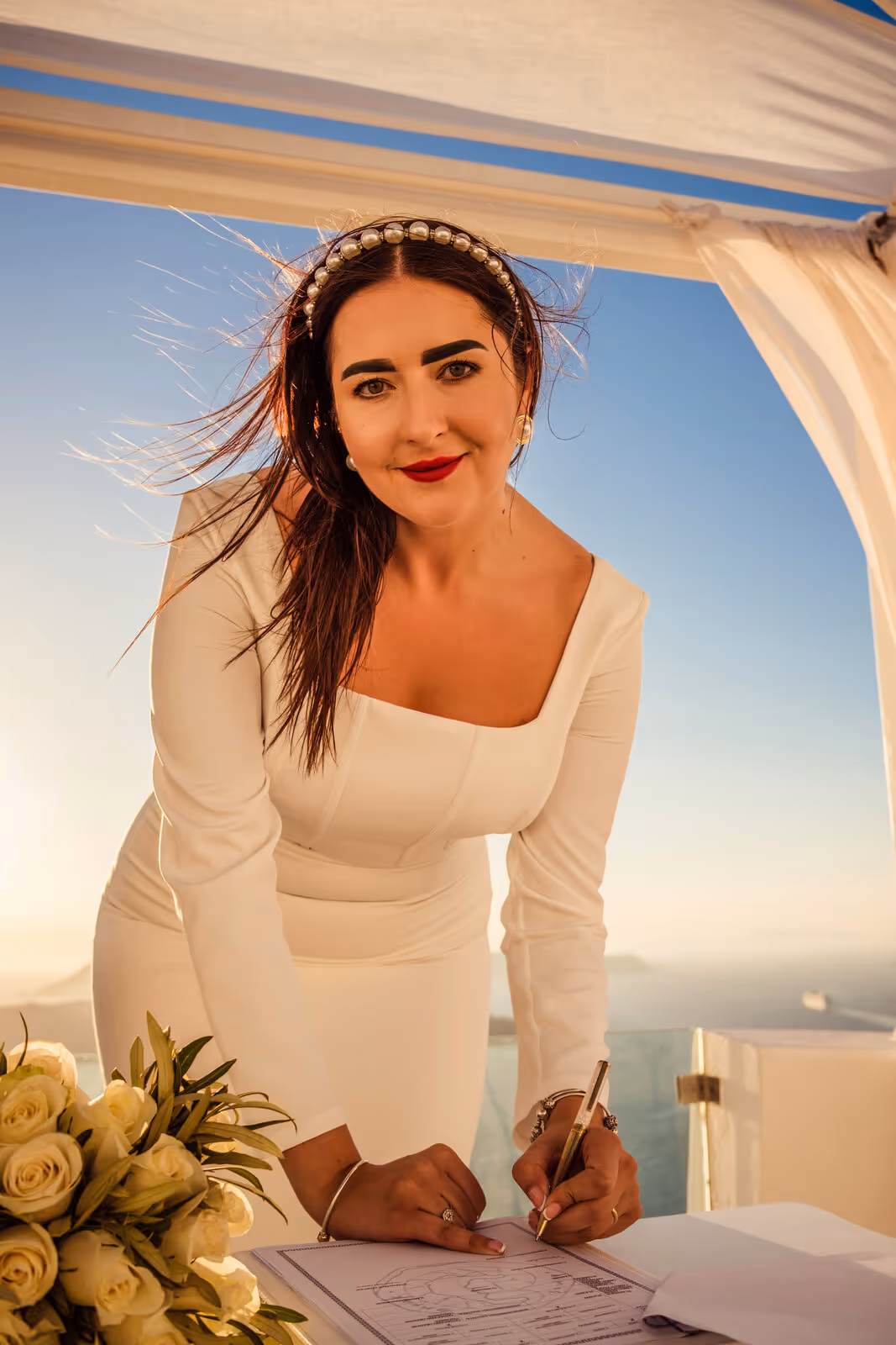 Ślub w Grecji - Santorini. Taras nr. 2 Zdjęcie nr. 17