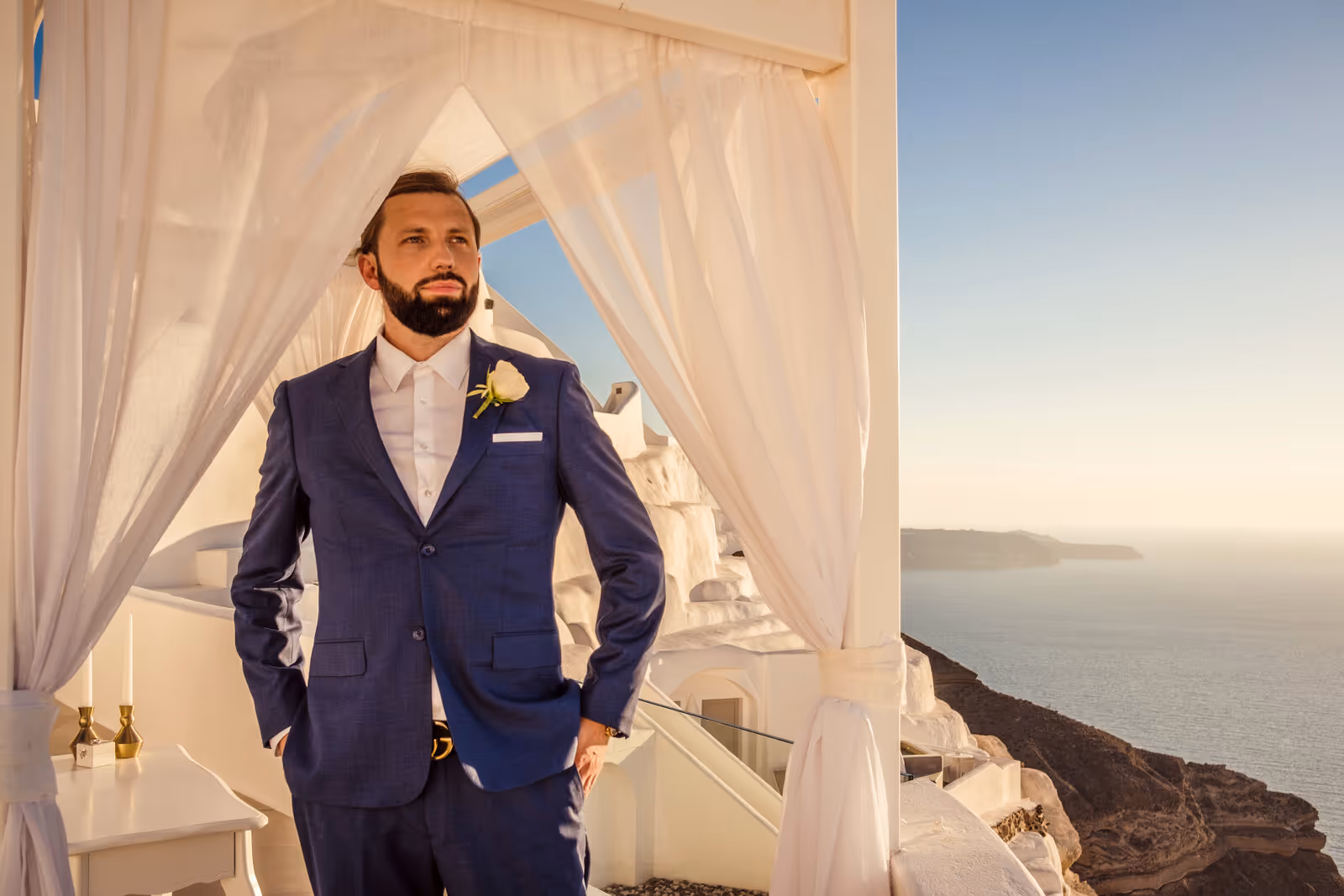 Ślub w Grecji - Santorini. Taras nr. 2 Zdjęcie nr. 4