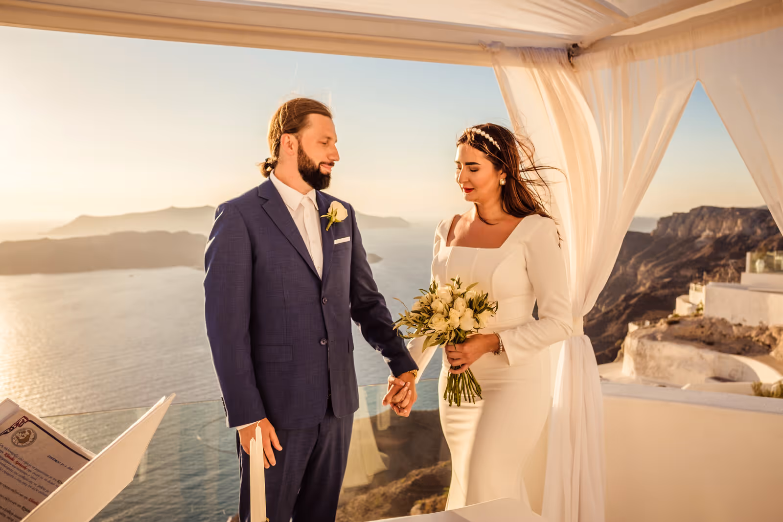 Ślub w Grecji - Santorini. Taras nr. 2 Zdjęcie nr. 7