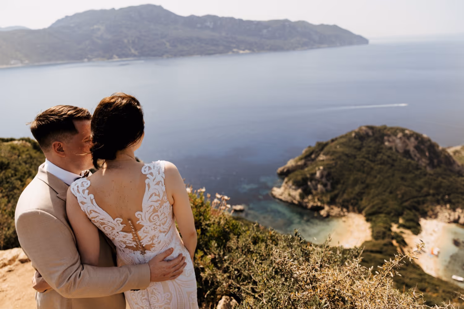 Korfu Katedra na starówce w Korfu i ślub na romantycznej plaży