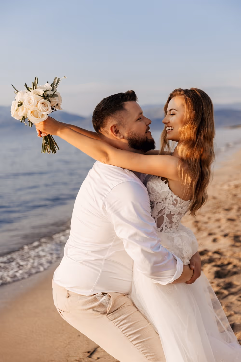 Korfu Ślub na piaszczystej plaży