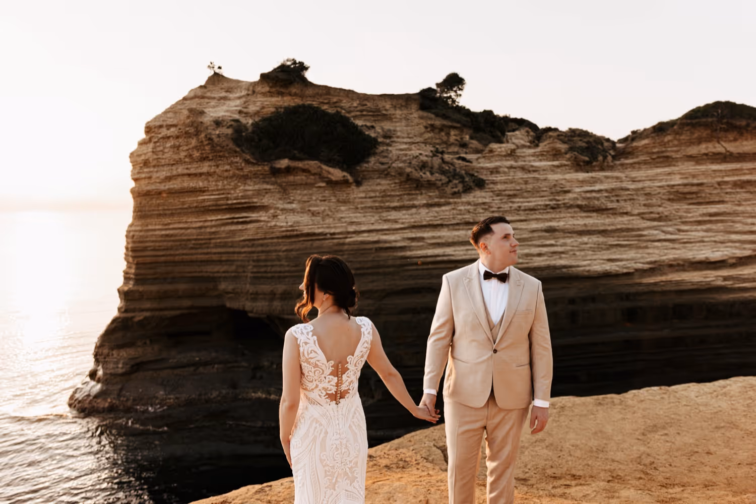 Korfu Katedra na starówce w Korfu i ślub na romantycznej plaży