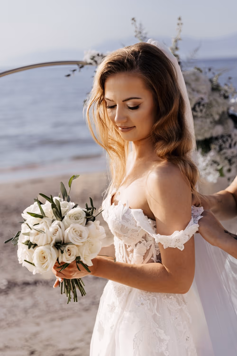 Korfu Ślub na piaszczystej plaży