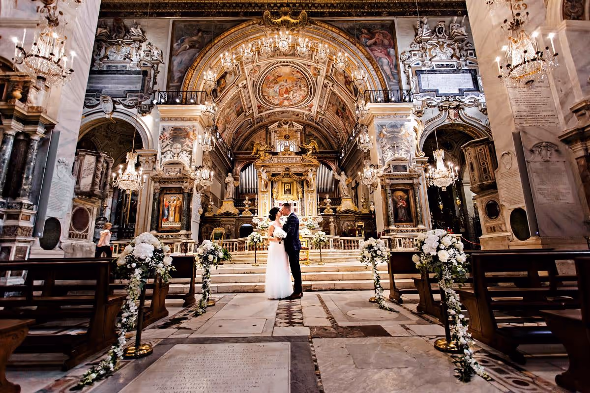 Rzym Kościół w centrum Rzymu