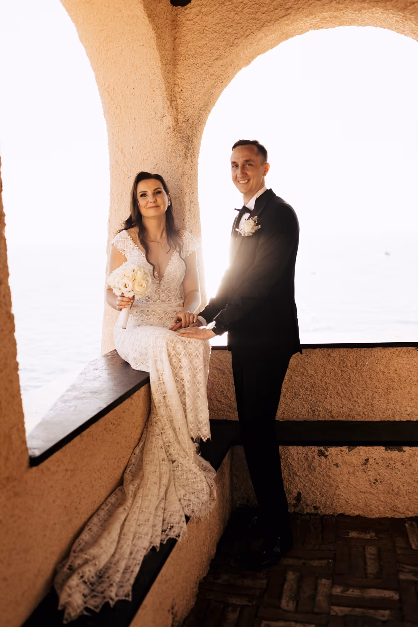 Liguria Kościółek z otwartymi krużgankami - Bonassola