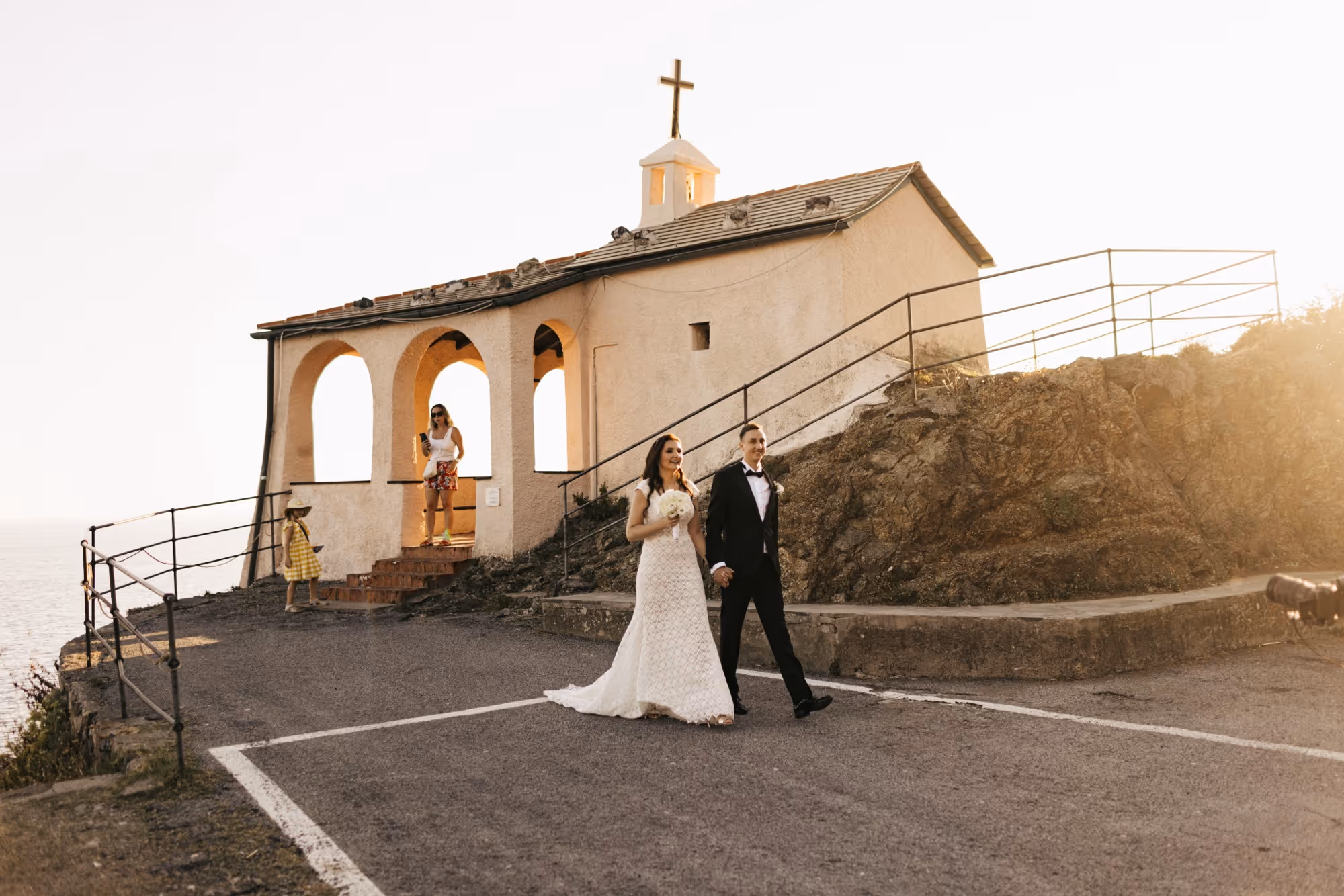 Liguria Kościółek z otwartymi krużgankami - Bonassola