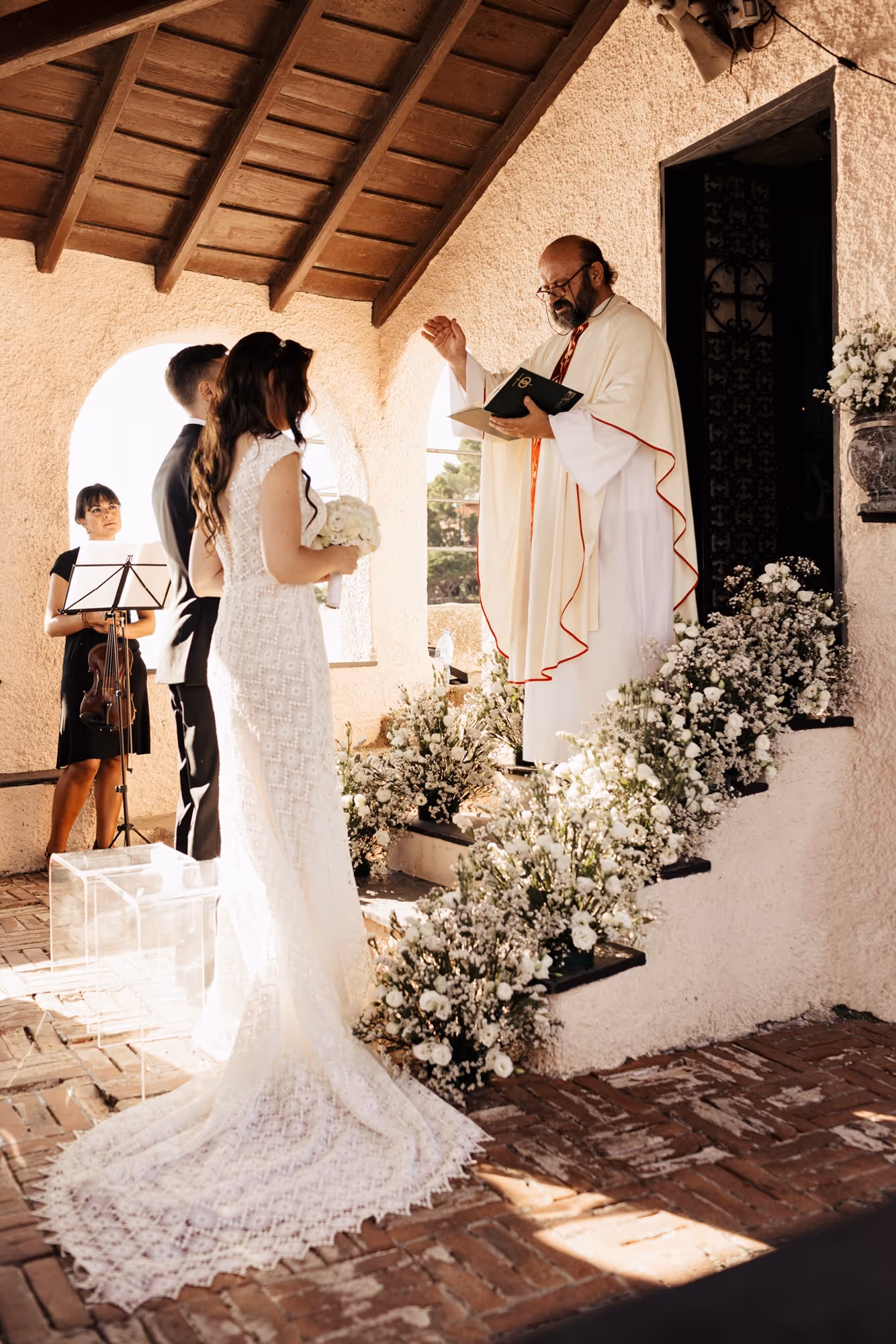 Liguria Kościółek z otwartymi krużgankami - Bonassola