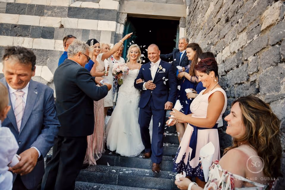 Liguria Kościółek położony na skale - Portovenere