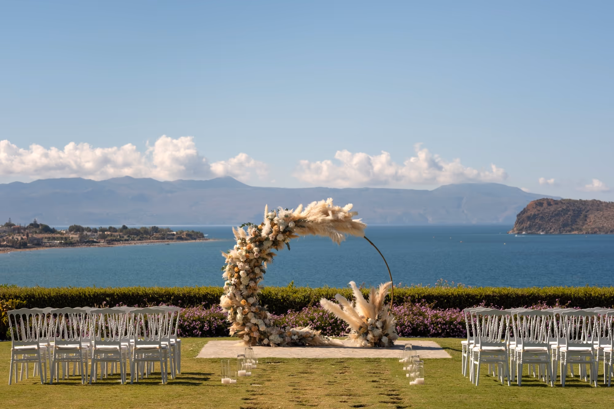 Kreta Ślub w ogrodzie z widokiem na morze