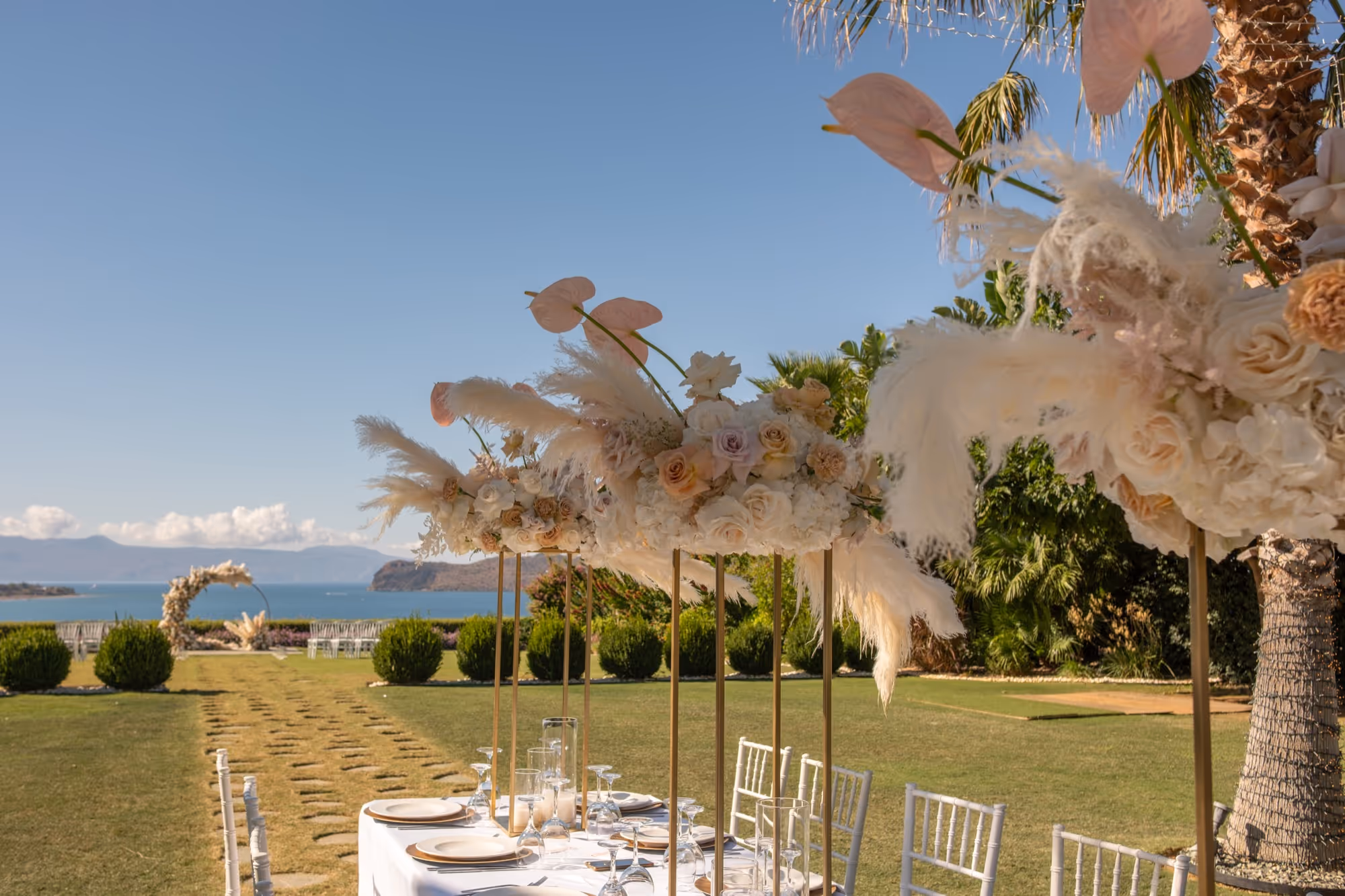 Kreta Ślub w ogrodzie z widokiem na morze