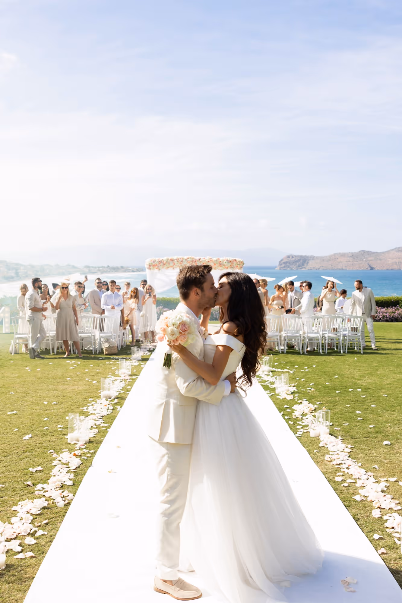 Kreta Ślub w ogrodzie z widokiem na morze