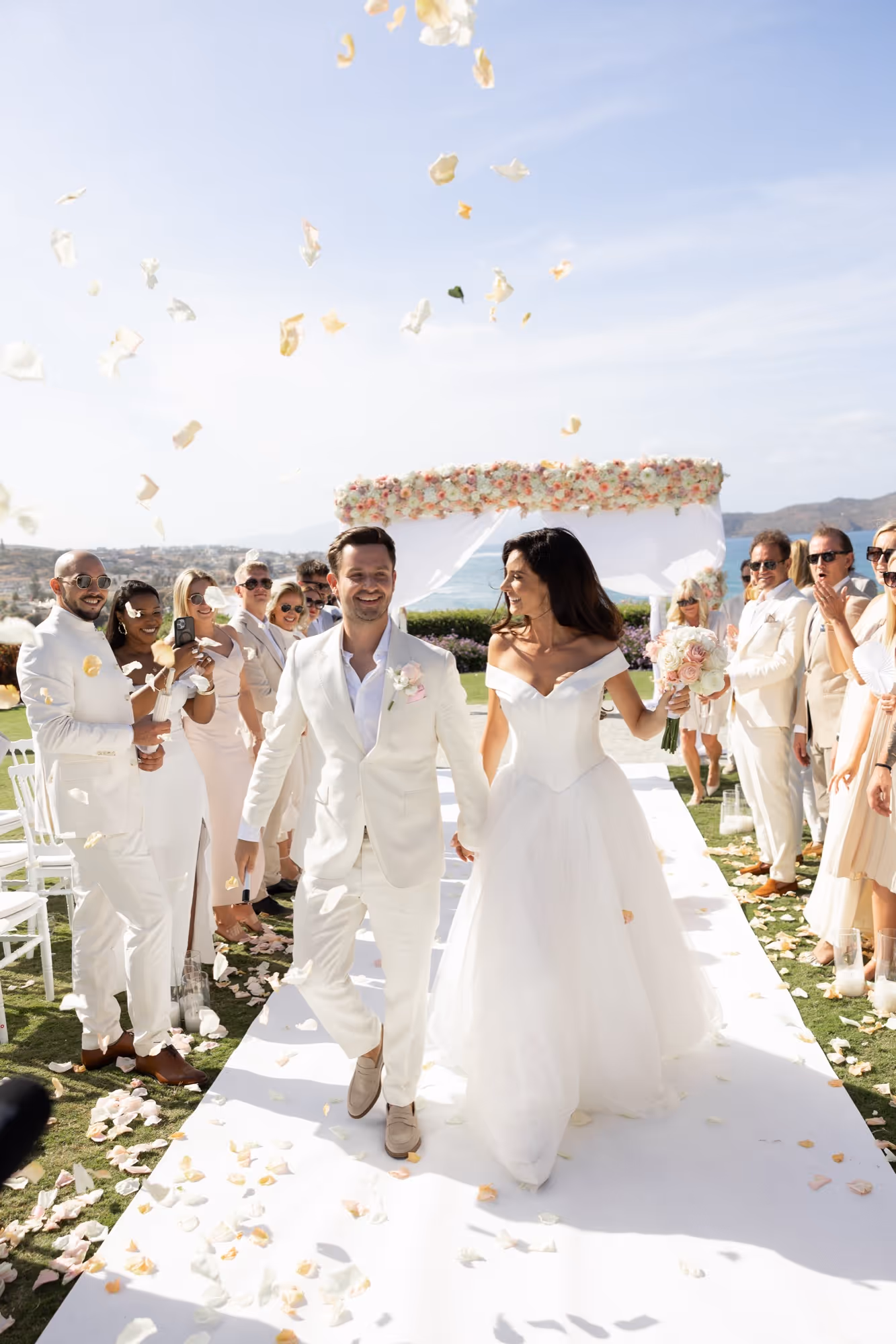 Kreta Ślub w ogrodzie z widokiem na morze