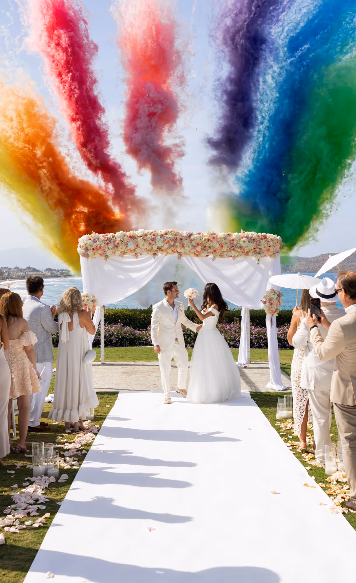 Kreta Ślub w ogrodzie z widokiem na morze