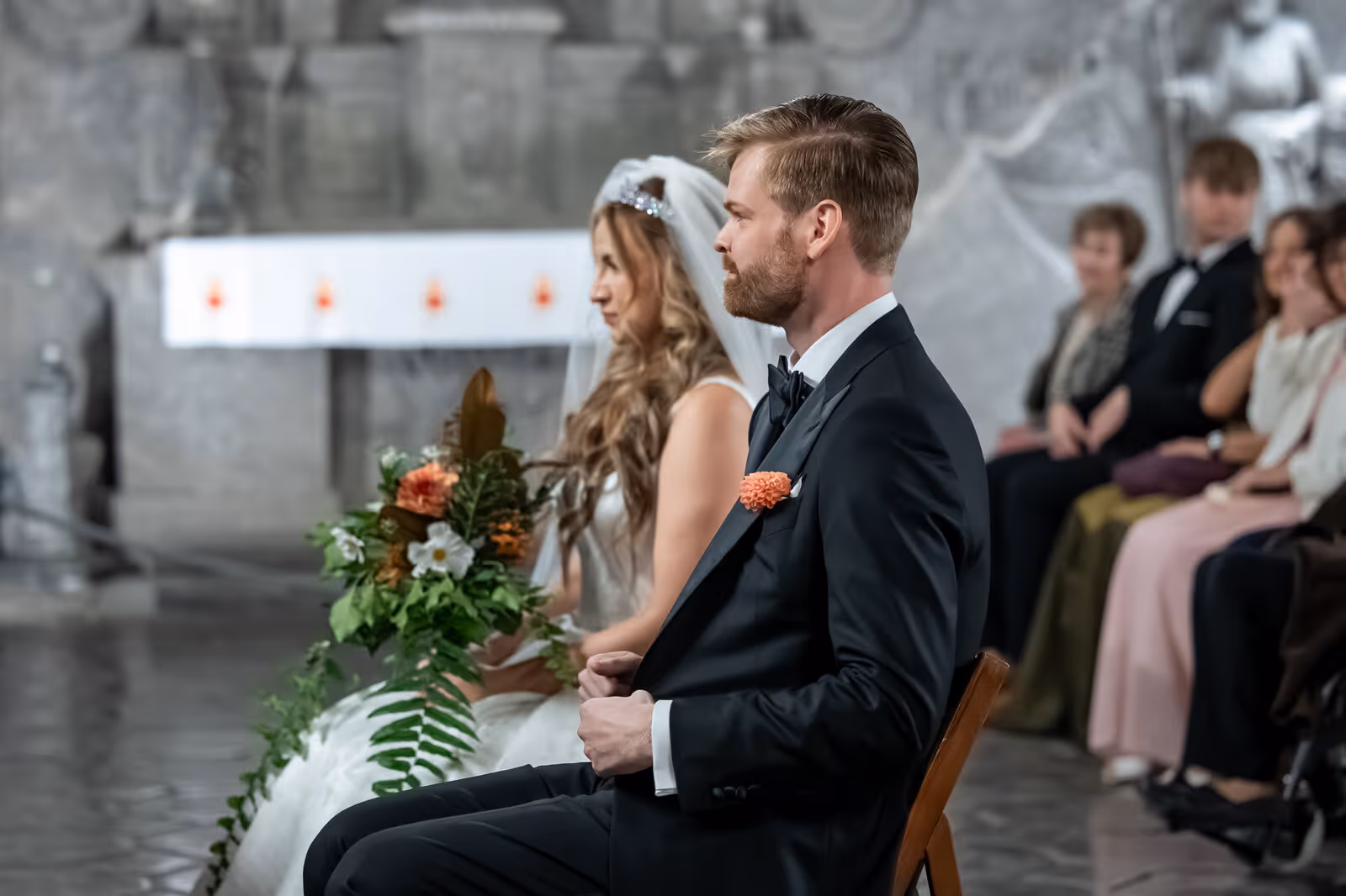 Ślub w Polsce. Kopalnia Soli w Wieliczce. Zdjęcie nr. 124