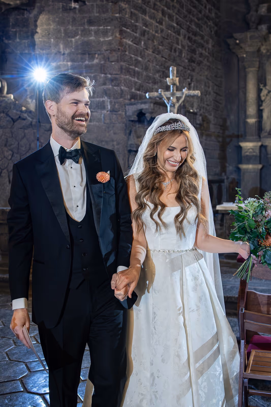 Ślub w Polsce. Kopalnia Soli w Wieliczce. Zdjęcie nr. 157