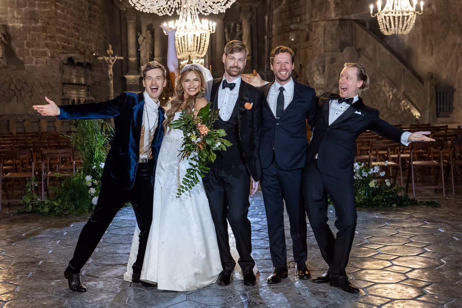 Ślub w Polsce. Kopalnia Soli w Wieliczce. Zdjęcie nr. 162