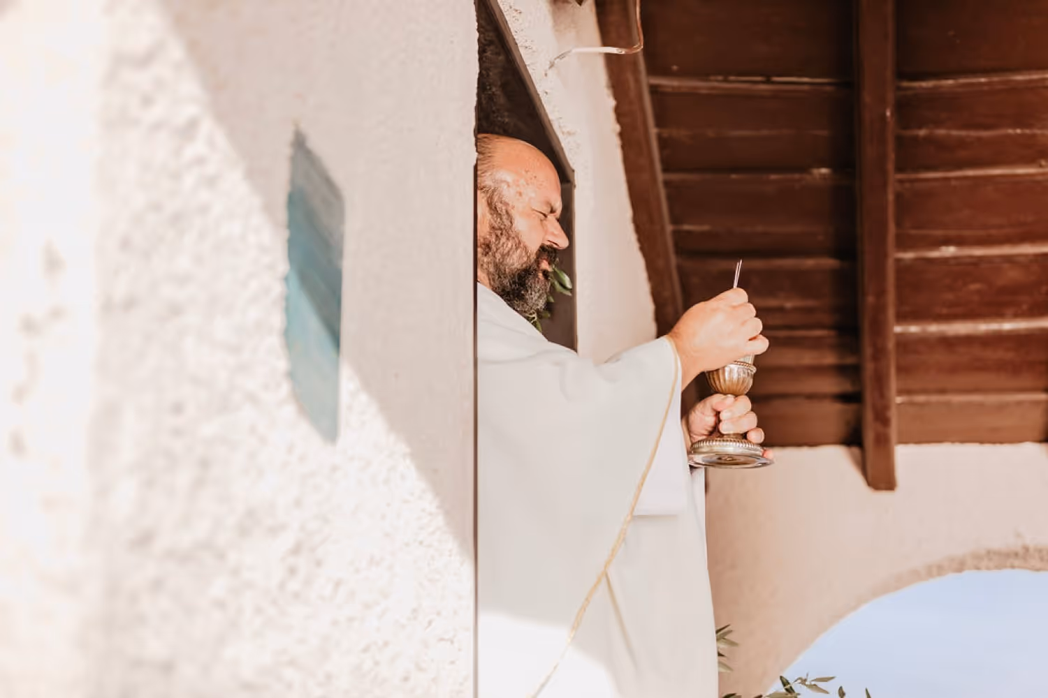 Liguria Kościółek z otwartymi krużgankami - Bonassola