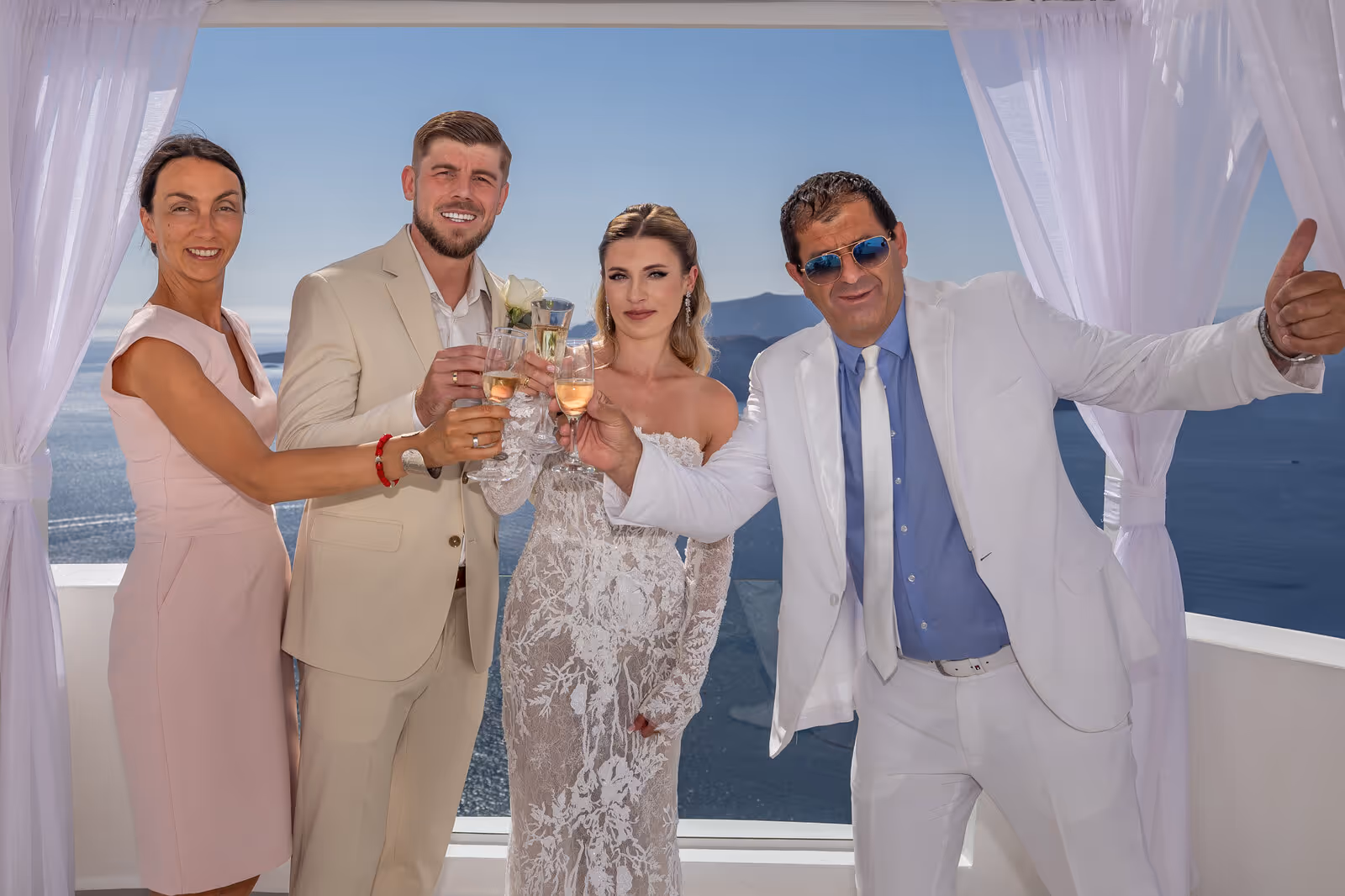 Ślub w Grecji. Santorini. Taras nr. 2. Zdjęcie nr. 14