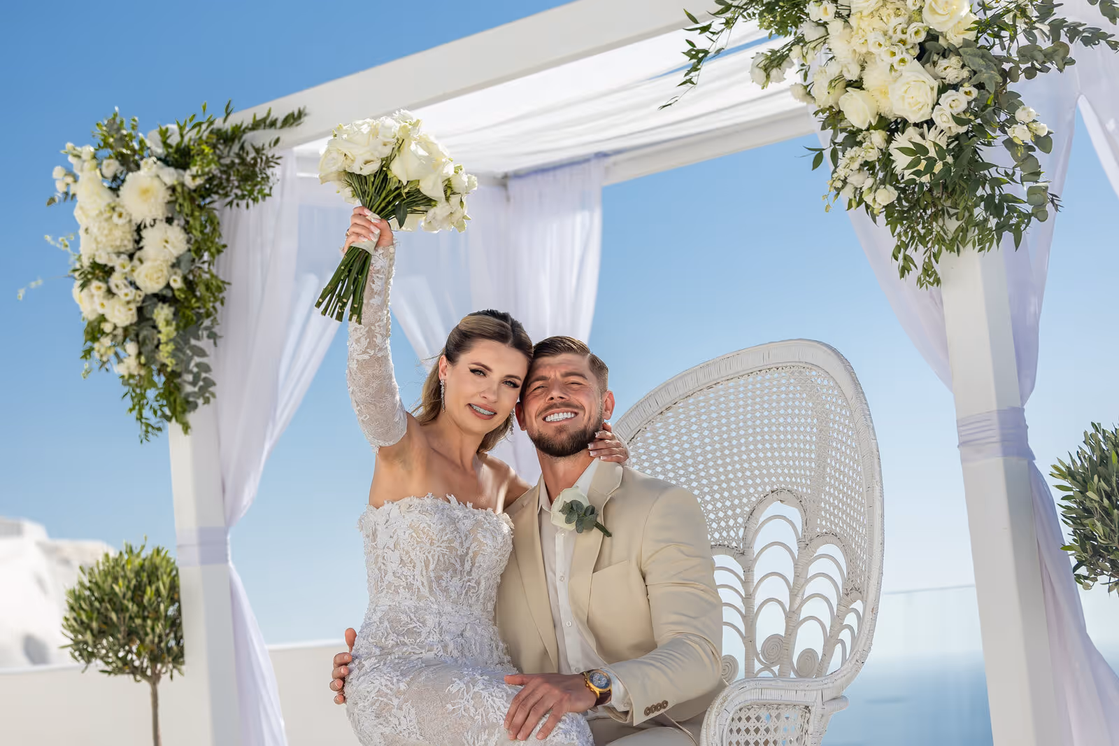Ślub w Grecji. Santorini. Taras nr. 2. Zdjęcie nr. 23