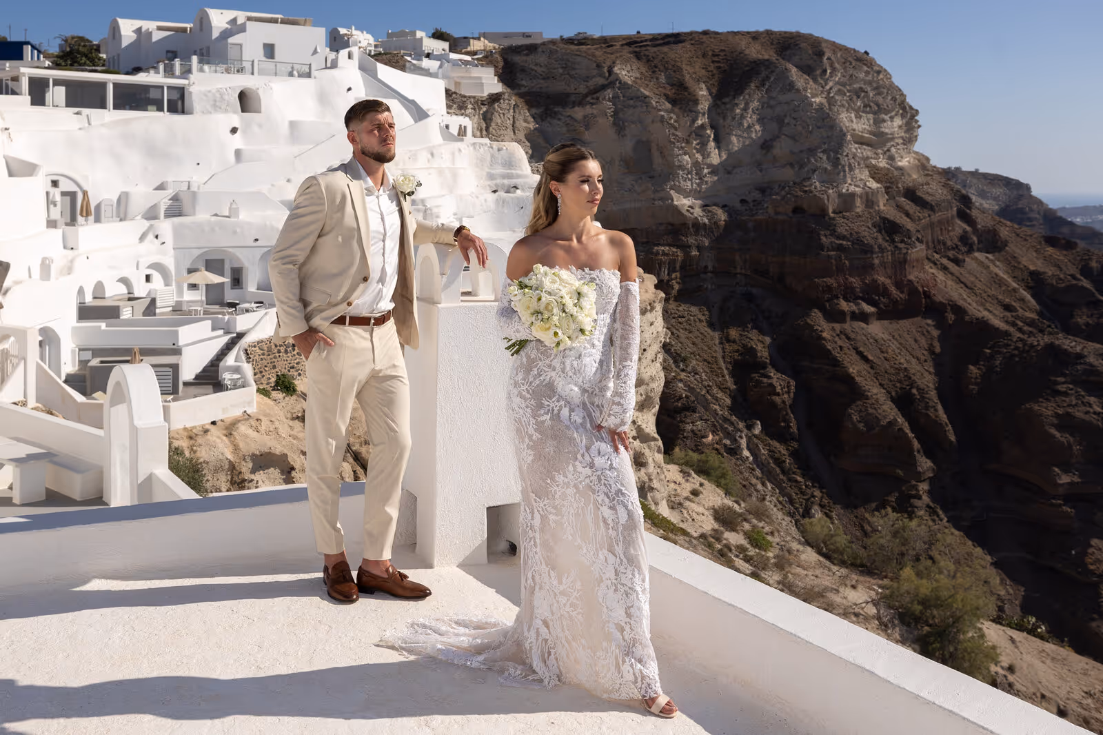 Ślub w Grecji. Santorini. Taras nr. 2. Zdjęcie nr. 26