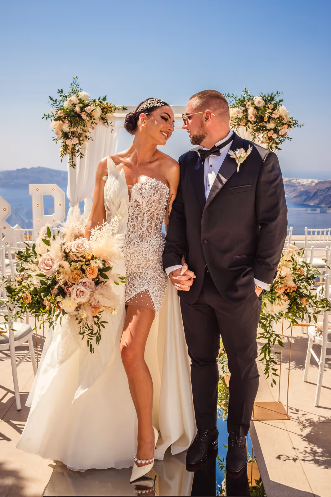 Ślub w Grecji. Santorini. Taras nr. 4. Zdjęcie nr. 12
