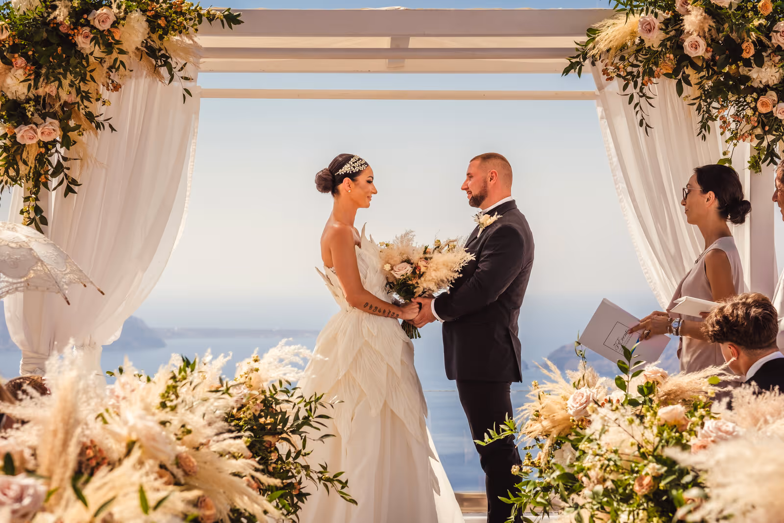 Ślub w Grecji. Santorini. Taras nr. 4. Zdjęcie nr. 24