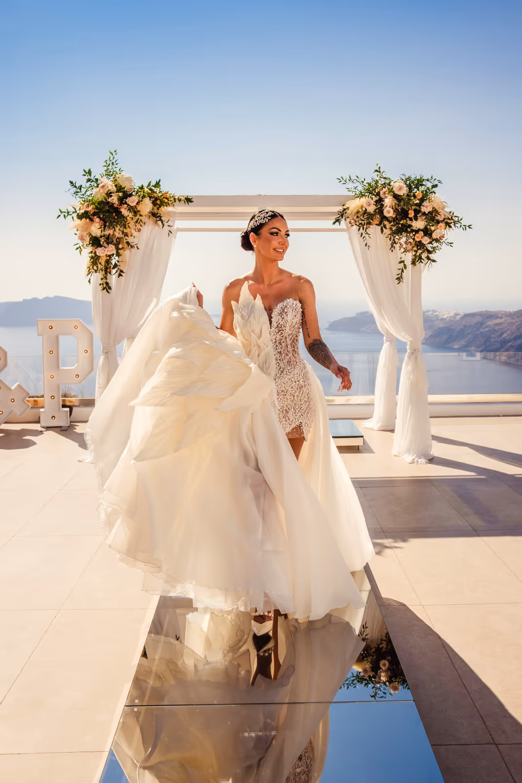Ślub w Grecji. Santorini. Taras nr. 4. Zdjęcie nr. 37