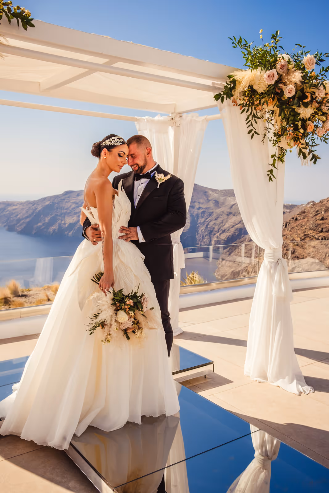 Ślub w Grecji. Santorini. Taras nr. 4. Zdjęcie nr. 38