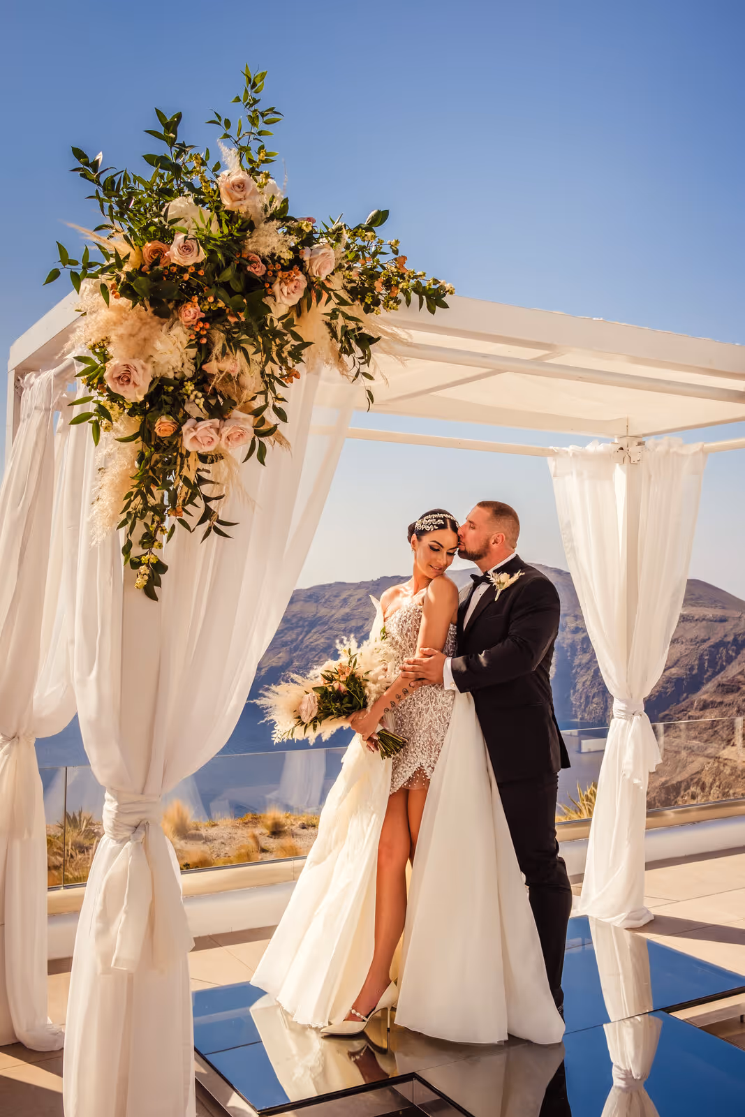Ślub w Grecji. Santorini. Taras nr. 4. Zdjęcie nr. 39