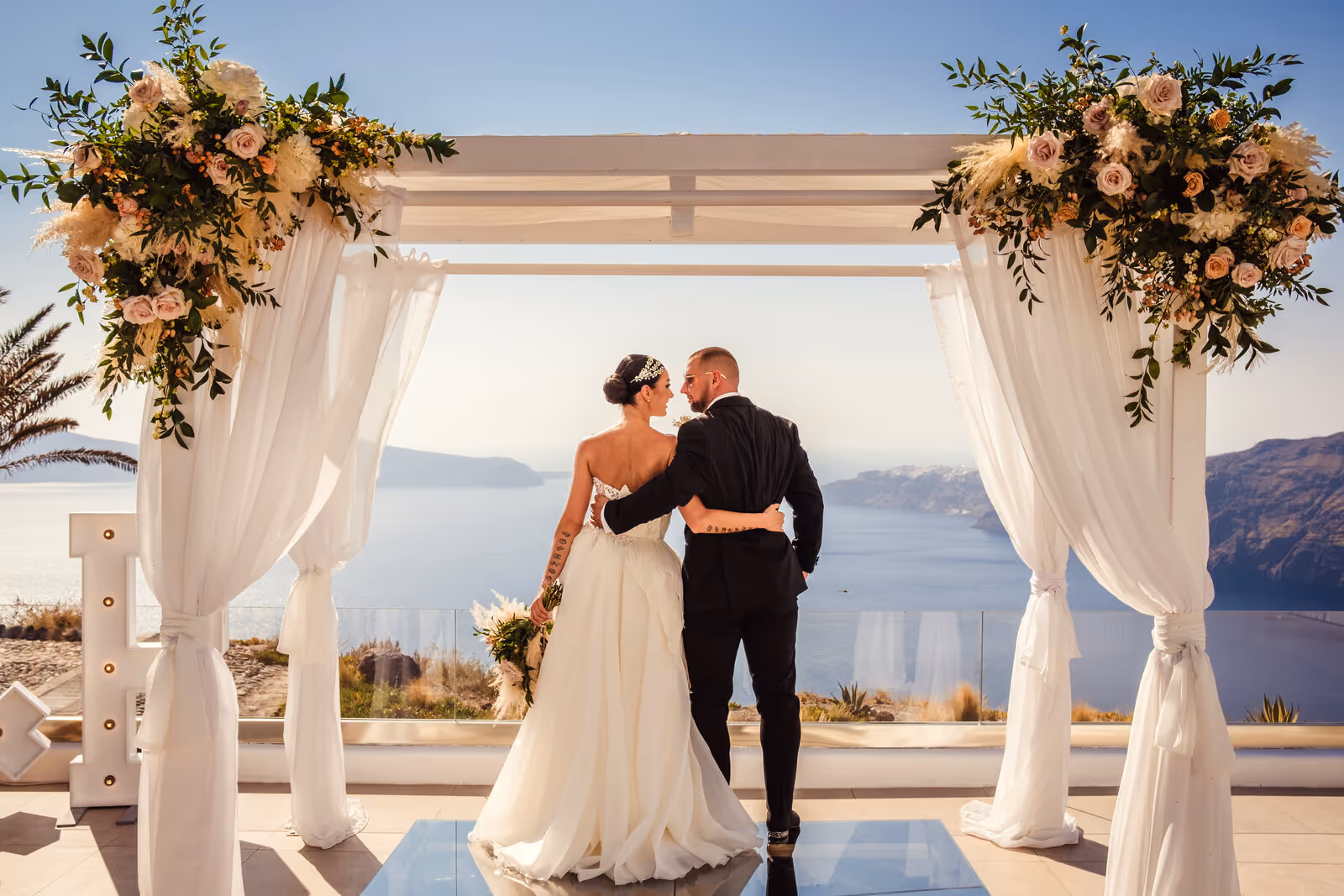 Ślub w Grecji. Santorini. Taras nr. 4. Zdjęcie nr. 40