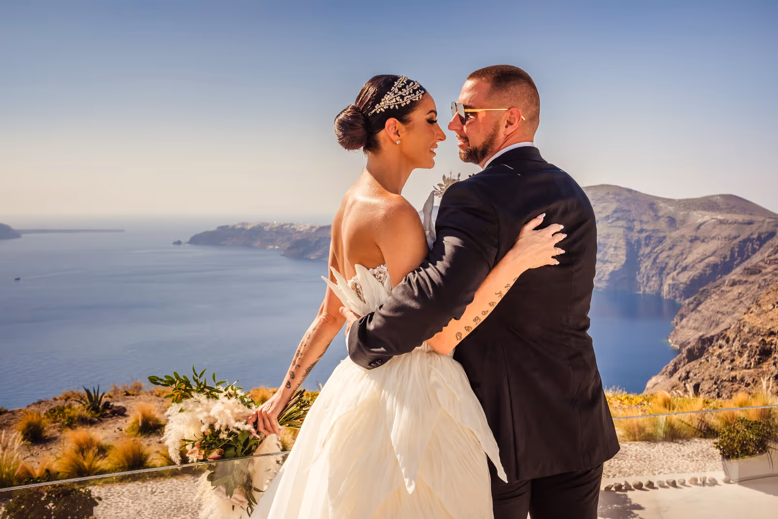 Ślub w Grecji. Santorini. Taras nr. 4. Zdjęcie nr. 41