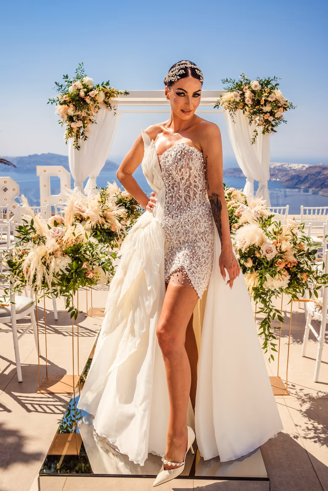 Ślub w Grecji. Santorini. Taras nr. 4. Zdjęcie nr. 8