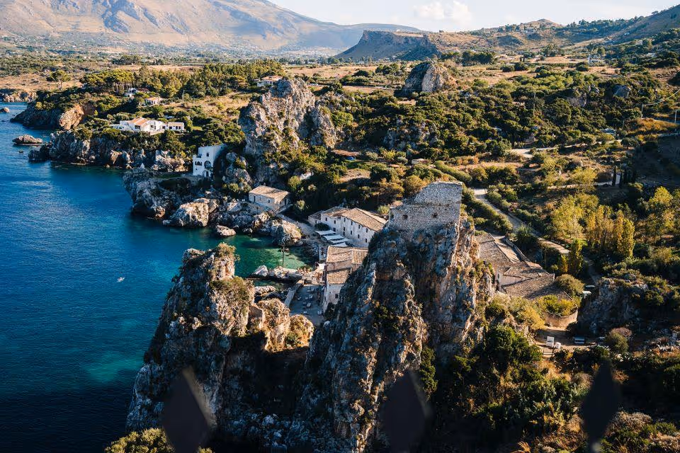 Sycylia Taras w Scopello