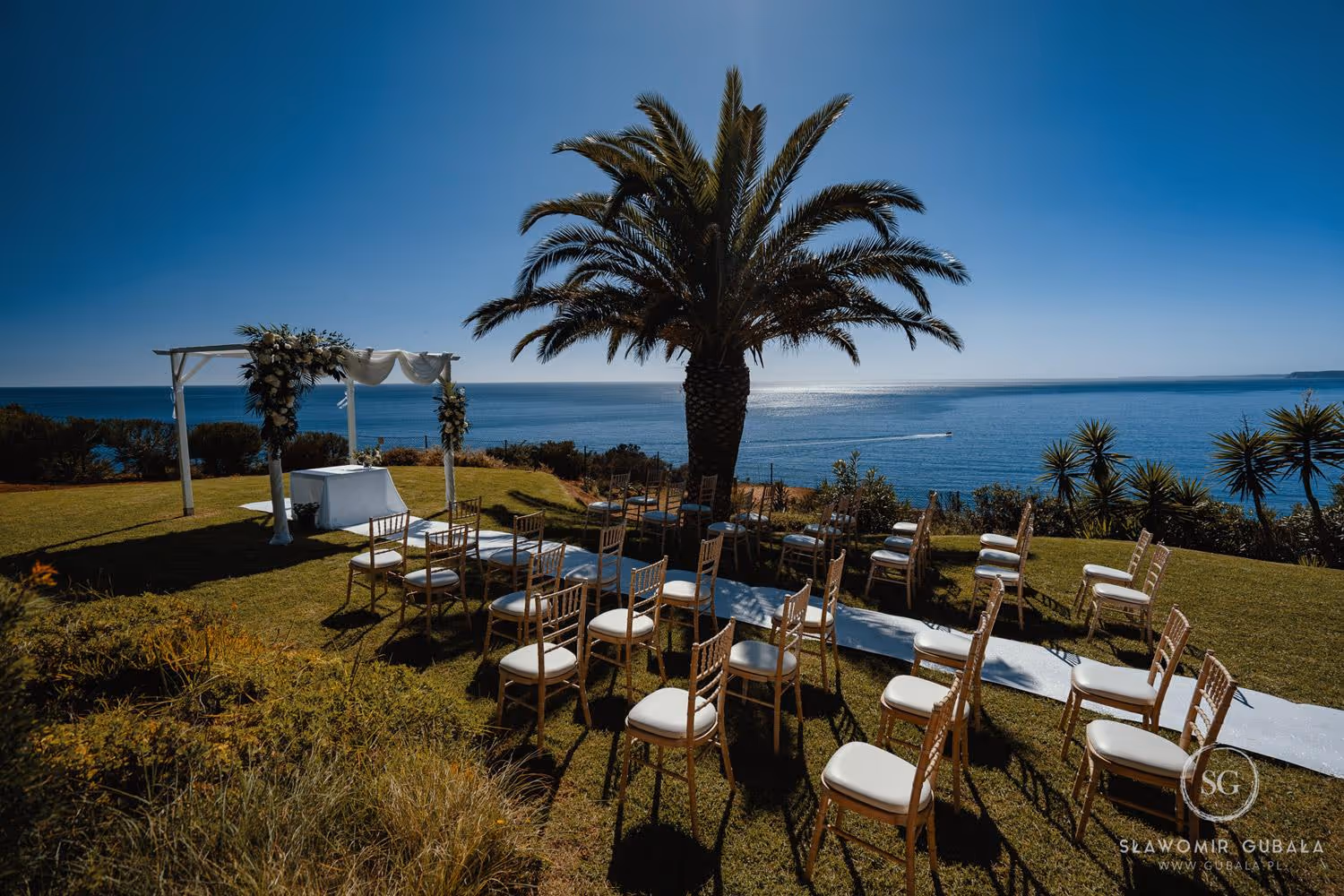 Portugalia Ogród położony na klifie